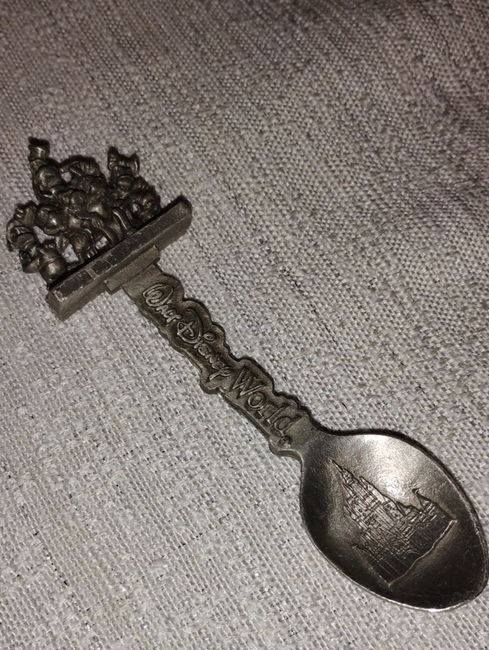 Disney Pewter Collectible Souvenir Spoon - Silver